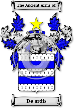 De ardis Family Crest Download (jpg) Legacy Series - 150 DPI